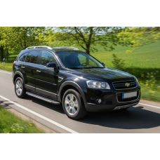 Бокові пороги Duru (2 шт. Алюміній) 2016-2019 для Chevrolet Captiva рр