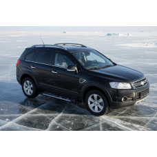Бокові пороги Sunrise (2 шт. Алюміній) 2006-2015 для Chevrolet Captiva рр