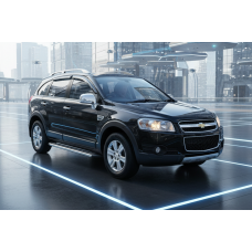 Бокові пороги Maydos V2 (2 шт. Алюміній -2026 нерж) 2006-2015 для Chevrolet Captiva рр