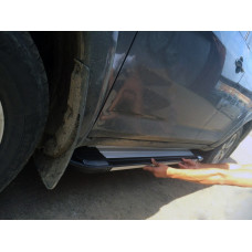 Бокові пороги Rainbow (2 шт алюм) для Toyota Rav 4 2006-2013 рр