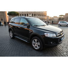 Бокові пороги Vision New Black (2 шт. Алюміній) 2006-2015 для Chevrolet Captiva рр
