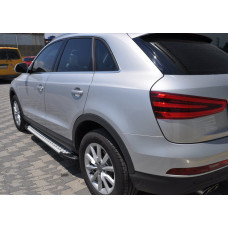 Бокові пороги Allmond (2 шт. алюміній) для Ауди Q3 2011-2019 рр
