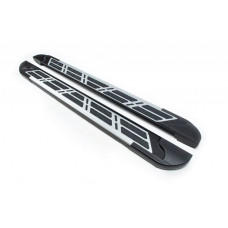 Бокові пороги Sunrise (2 шт. Алюміній) для Peugeot 2008 2019- рр