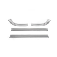 Накладки на внутрішні пороги Carmos (4 шт) для Renault Clio V 2019- рр