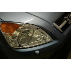 Накладки на фари (2 шт. пласт) для Honda CRV 1996-2001 рр