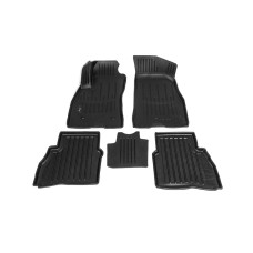 Килимки Stingray 3D (5 шт поліуретан) для Fiat Doblo II 2010-2022 рр