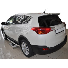 Бокові пороги Fullmond (2 шт. алюм) для Toyota Rav 4 2013-2018 рр