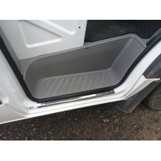 Накладки на пороги VIP-style (2 шт, сталь) для мерседес Sprinter W906 2006-2018 рр