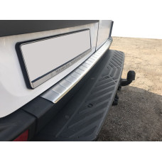 Накладка на бампер задній МАТОВИЙ (Omsa, нерж.) для мерседес Sprinter W906 2006-2018 рр