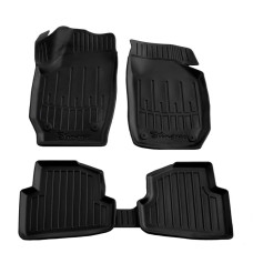 Килимки Stingray 3D (5 шт поліуретан) для Skoda Fabia 2007-2014 рр