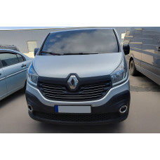 Окантовка протитуманок (2 шт нерж) Carmos - турецька сталь для Renault Trafic 2015- рр