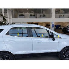 Окантовка скла (6 шт нерж) для Ford Ecosport 2013-2022 рр