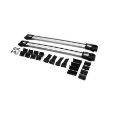 Перемички на рейлінг під ключ Wingbar V1 (2 шт) Сірі для Renault Duster 2018-2024 рр