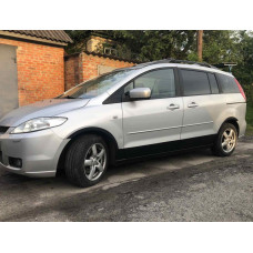 Накладки на арки (4 шт чорні) 2005-2008 ABS-пластик для Mazda 5 рр