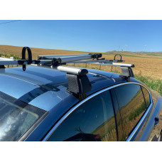 Автобагажник для гладкого даху Erkul V4 (хром пара)