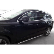 Бокові пороги Duru (2 шт., Алюміній) для Ауди Q7 2005-2015 рр
