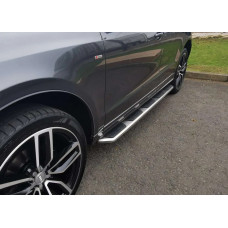 Бокові пороги OEM-V1 (2 шт. Алюміній) для Ауди Q3 2011-2019 рр