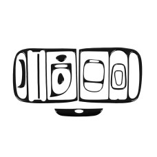 Накладки на панель Чорний для Hyundai H200 H1 Starex 1998-2007 рр