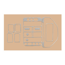 Накладки на панель (1991-1996) Алюміній для Peugeot 106 рр