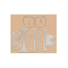 Накладки на панель (Meric 2001-2026) Алюміній для Peugeot 206 рр