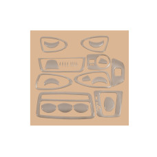 Накладки на панель (Meric Туреччина) Алюміній для Seat Ibiza 2010-2017 рр