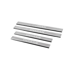 Накладки на пороги Carmos V2 (4 шт нерж) для Volkswagen Sharan 2010-2023 рр