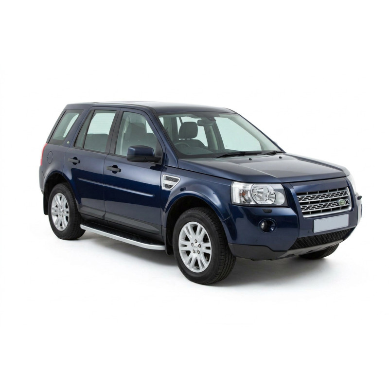 Бокові пороги Tayga Grey (2 шт., алюміній) для Land Rover Freelander II 2006-201
