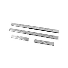 Накладки на пороги Carmos V2 (4 шт нерж) для Volkswagen Jetta 2006-2011 рр