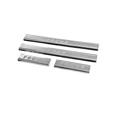 Накладки на пороги Carmos V2 (4 шт нерж.) для Ford Focus I 1998-2005 рр