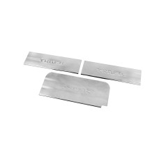 Накладки на пороги Carmos V4 (3 шт нерж.) для Renault Trafic 2001-2015 рр