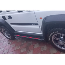 Бокові пороги Maya Red (2 шт. Алюміній) для Suzuki Jimny 2018- рр