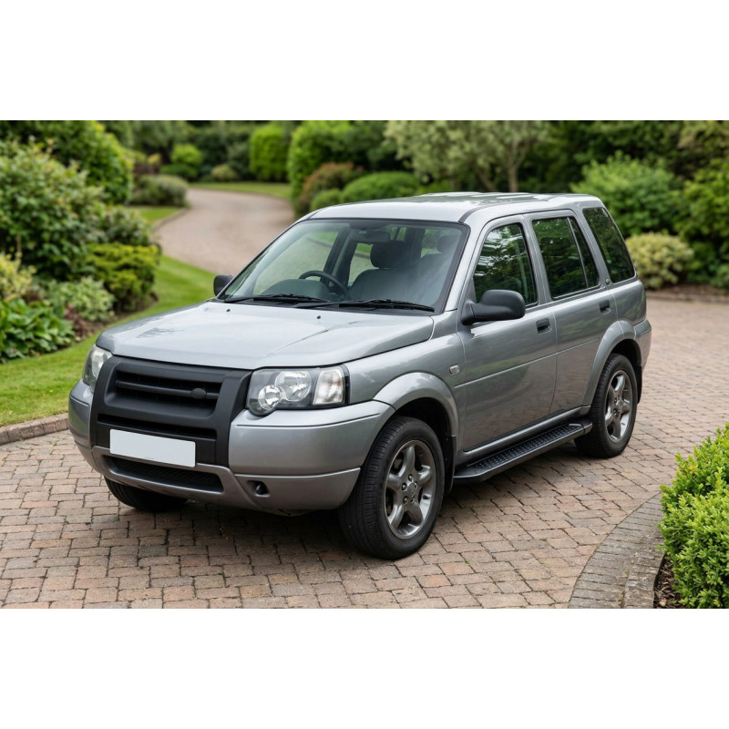 Бокові пороги Allmond Black (2 шт., Алюміній) для Land Rover Freelander I 1997-2006 рр