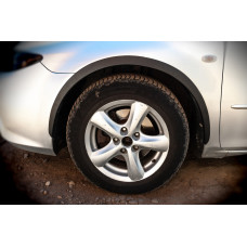 Накладки на арки (SD-SW) (4 шт чорні ABS-пластик) для Mazda 6 2003-2008 рр