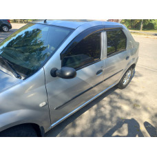 Ветровики на окна (4 шт. Sunplex Sport) для Dacia Logan I 2005-2008 гг