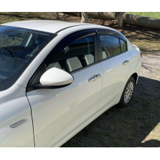 Ветровики на окна (4 шт. Sunplex Sport) для Fiat Tipo 2016- гг