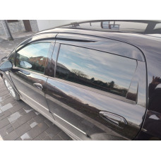 Ветровики на окна (4 шт. Sunplex Sport) для Fiat Punto Grande/EVO 2006-2018 гг