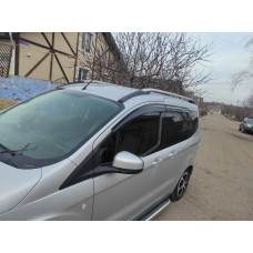 Ветровики на окна (4 шт. Sunplex Sport) для Ford Courier 2014-2023 гг