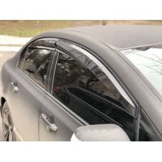 Ветровики на окна (4 шт. Sunplex Sport) для Honda Civic Sedan VIII 2006-2011 гг