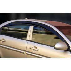 Ветровики на окна (4 шт. Sunplex Sport) для Hyundai Accent 2006-2010 гг