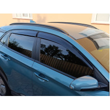Вітровики (4 шт. Sunplex Sport) для Hyundai Kona 2017-2023 рр
