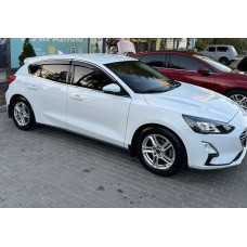 Вітровики з хромованим молдингом HB/SD (4 шт. Sunplex Chrome) для Ford Focus IV 2018- рр