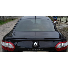 Спойлер LIP (Sunplex чорний) (125 4см *7 2см) для Renault Fluence 2009-2016 рр