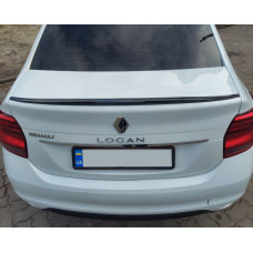 Спойлер LIP (Sunplex чорний) (118 5см *5 5см) для Dacia Logan II 2013-2022 рр