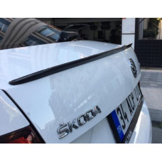 Спойлер LIP (Sunplex чорний) (115 4см *6см) для Skoda Octavia III A7 2013-2019 рр