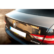 Спойлер LIP (Sunplex чорний) (119 2см* 7 3см) для Skoda Superb 2015-2024 рр