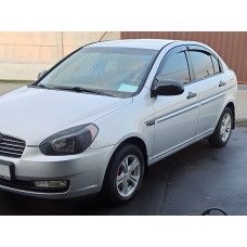 Накладки на дзеркала бмв-Style (2 шт) для Hyundai Accent 2006-2010 рр