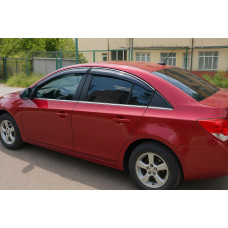 Вітровики з хромованим молдингом SD (4 шт ABM) для Chevrolet Cruze 2009-2015 рр