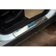 Накладки на пороги Libao LED (4 шт нерж.) для Ford Kuga/Escape 2013-2019 рр