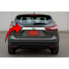 Накладка над номером Libao (пластик) для Nissan Qashqai 2014-2021 рр