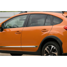 Дверні молдинги (4 шт пласт) для Subaru XV 2011-2017 рр